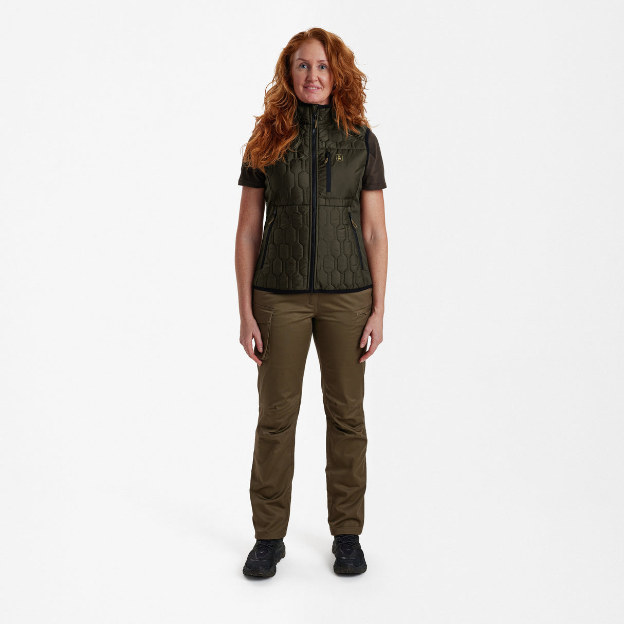 Lady Mossdale gesteppte Weste Forest Green - Deerhunter
