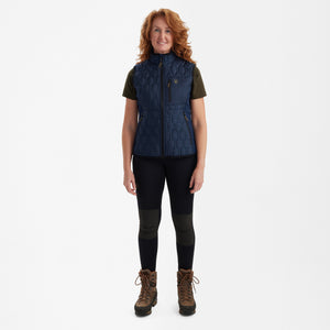 Lady Mossdale Steppweste Dress Blues - Deerhunter