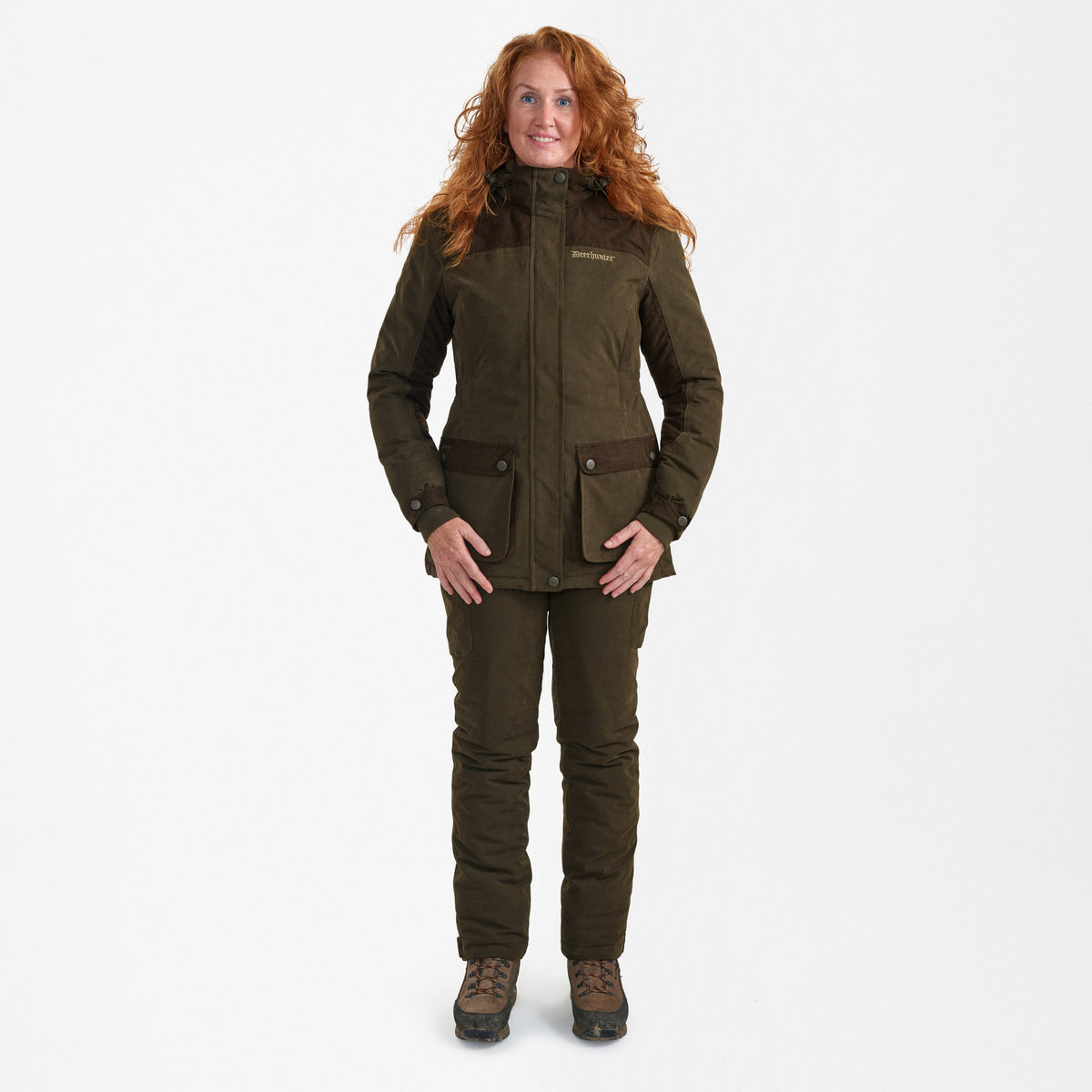 Kurtka Lady Eagle Winter - Tarmac Green - Deerhunter