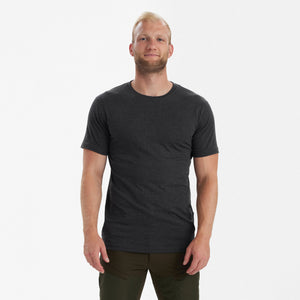 Basic 2er-Pack T-Shirt Adventure Green Melange - Deerhunter