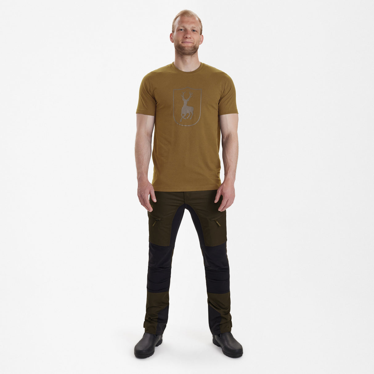 Logo T-Shirt Butternut - Deerhunter