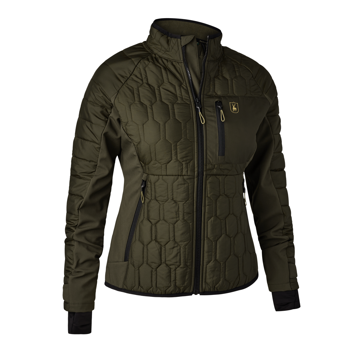 Lady Mossdale Steppjacke Forest Green - Deerhunter
