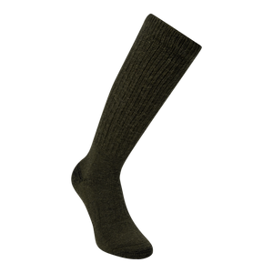 Wolle-Seide-Socken Forest Green - Deerhunter