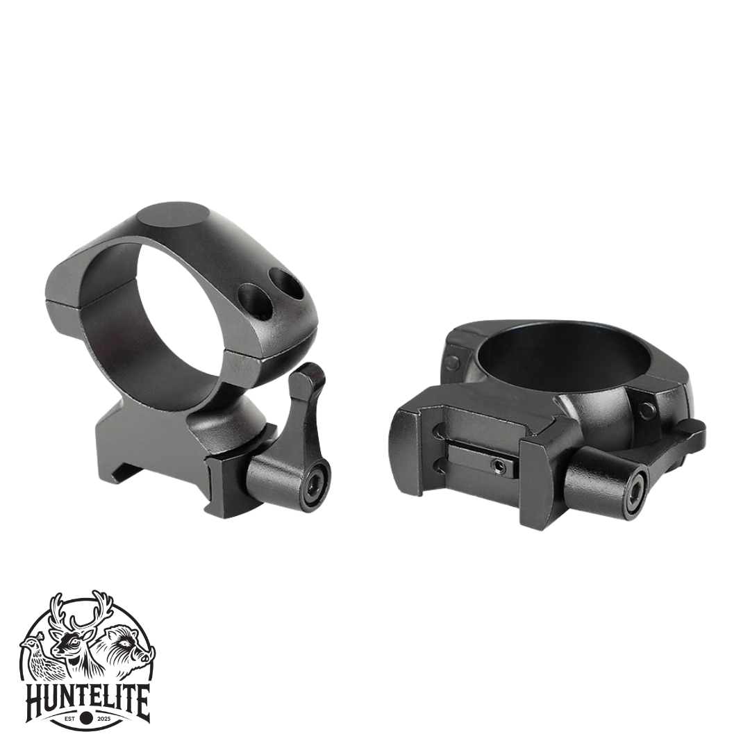 30mm Picatinny/Weaver-Ringe mit Schnellverschluss - HuntElite