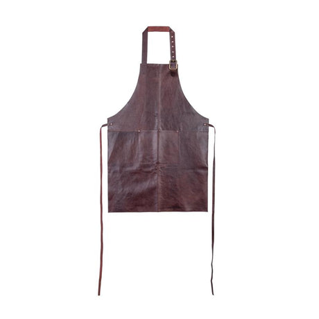 Schürze Florens aus Leder Cognac