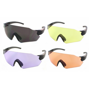Evolution Eyewear okulary strzeleckie - zestaw Connect X - Szary/Pomarańczowy/Fioletowy/Żółty