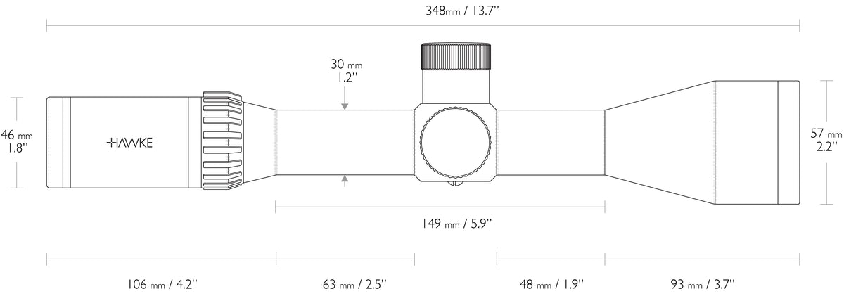 Hawke Arimax 30 WA FFP SF 4-16x50 – Hawke