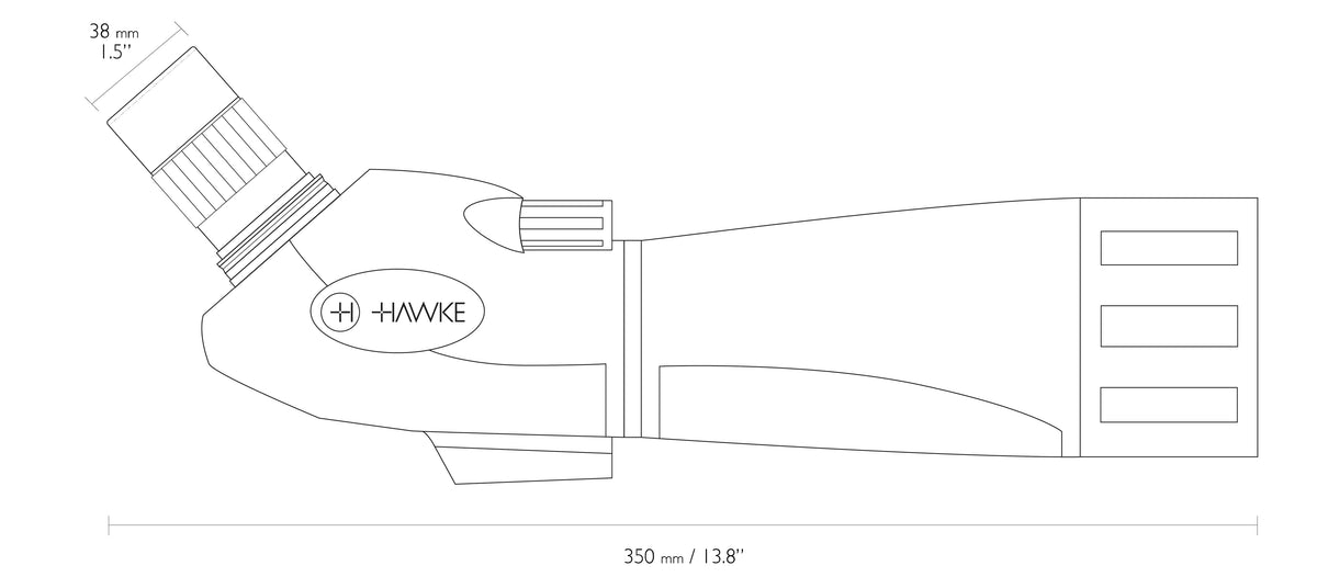 Vantage Spektiv 20-60x60 - Hawke