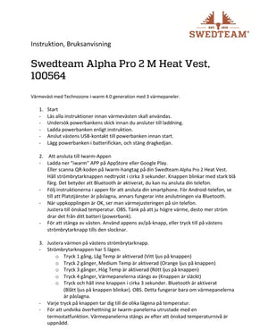Alpha Pro 2 - Heat Vest Swedteam Green - Swedteam
