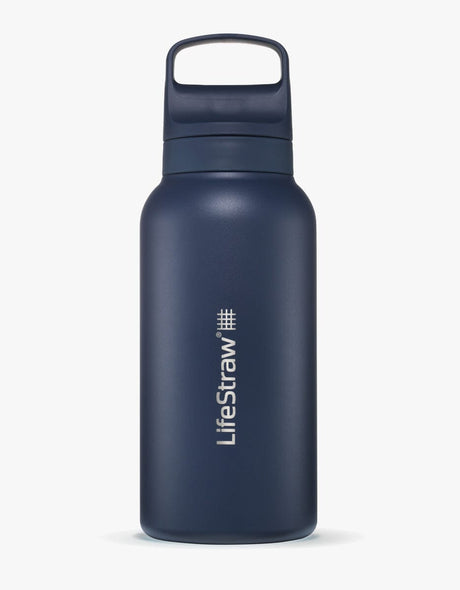Go 2.0 Stainless Steel Water Filter Bottle Aegean Sea / 1 L - LifeStraw