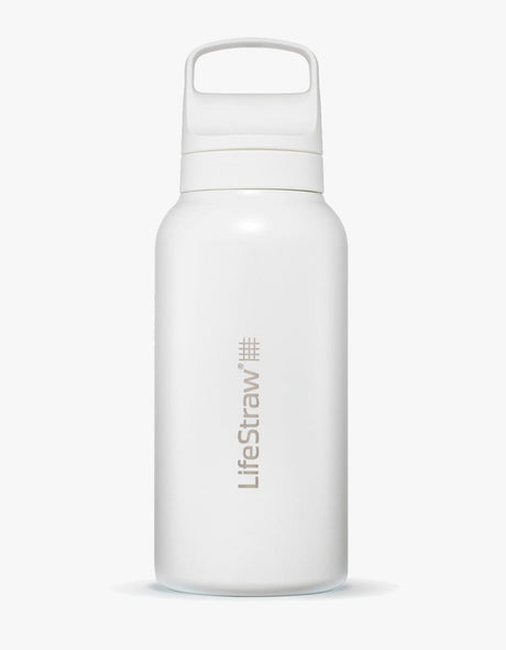 Go 2.0 Stainless Steel Water Filter Bottle Biały / 1 L - LifeStraw
