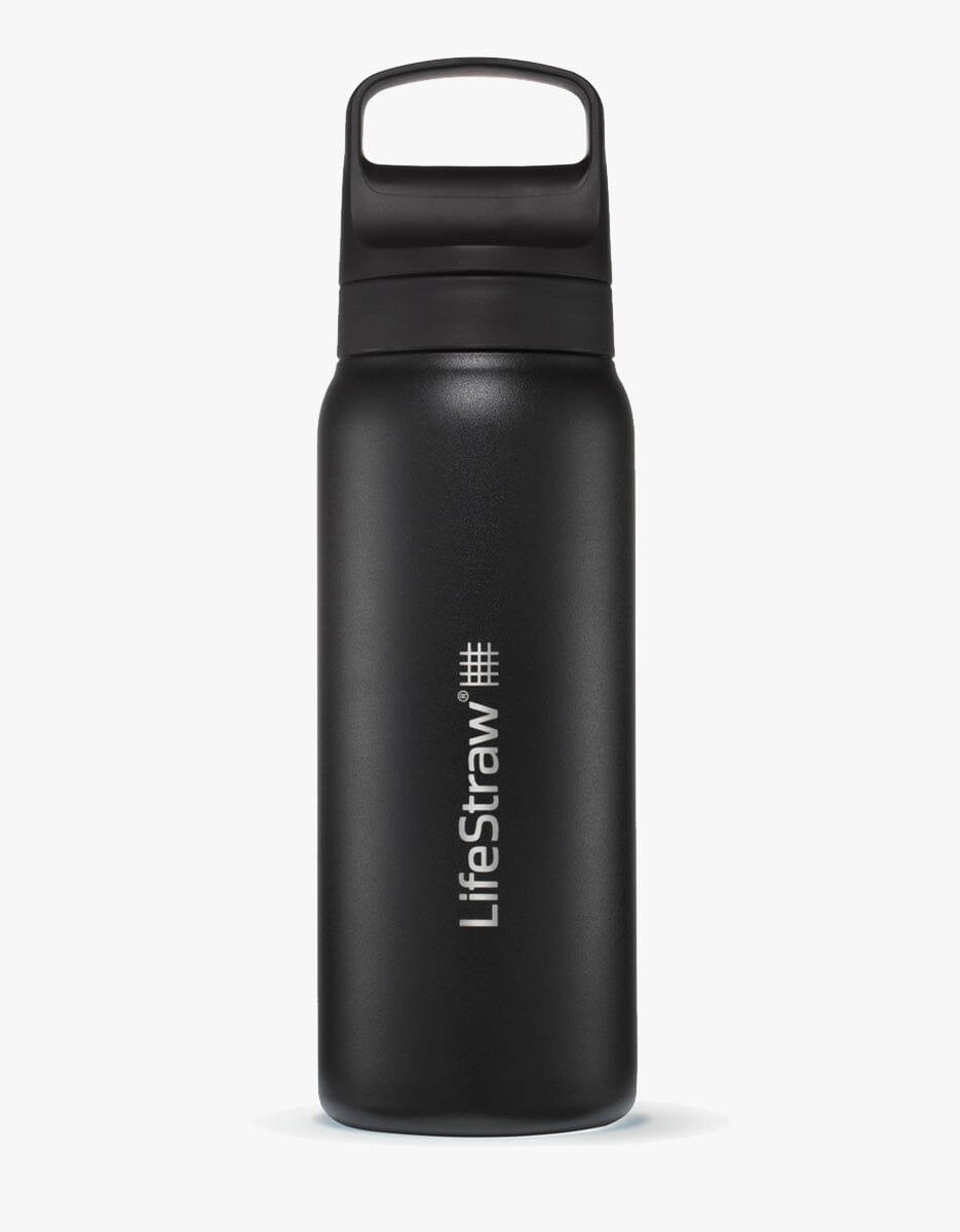 Go 2.0 Butelka Filtrująca ze Stali Nierdzewnej Czarna / 700 ML - LifeStraw