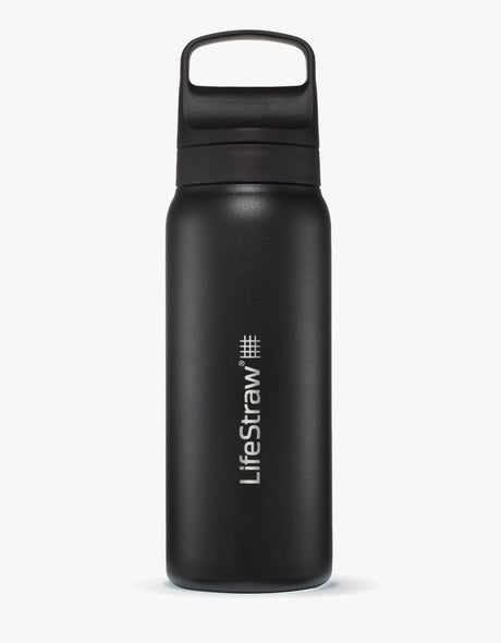 Go 2.0 Butelka Filtrująca ze Stali Nierdzewnej Czarna / 700 ML - LifeStraw