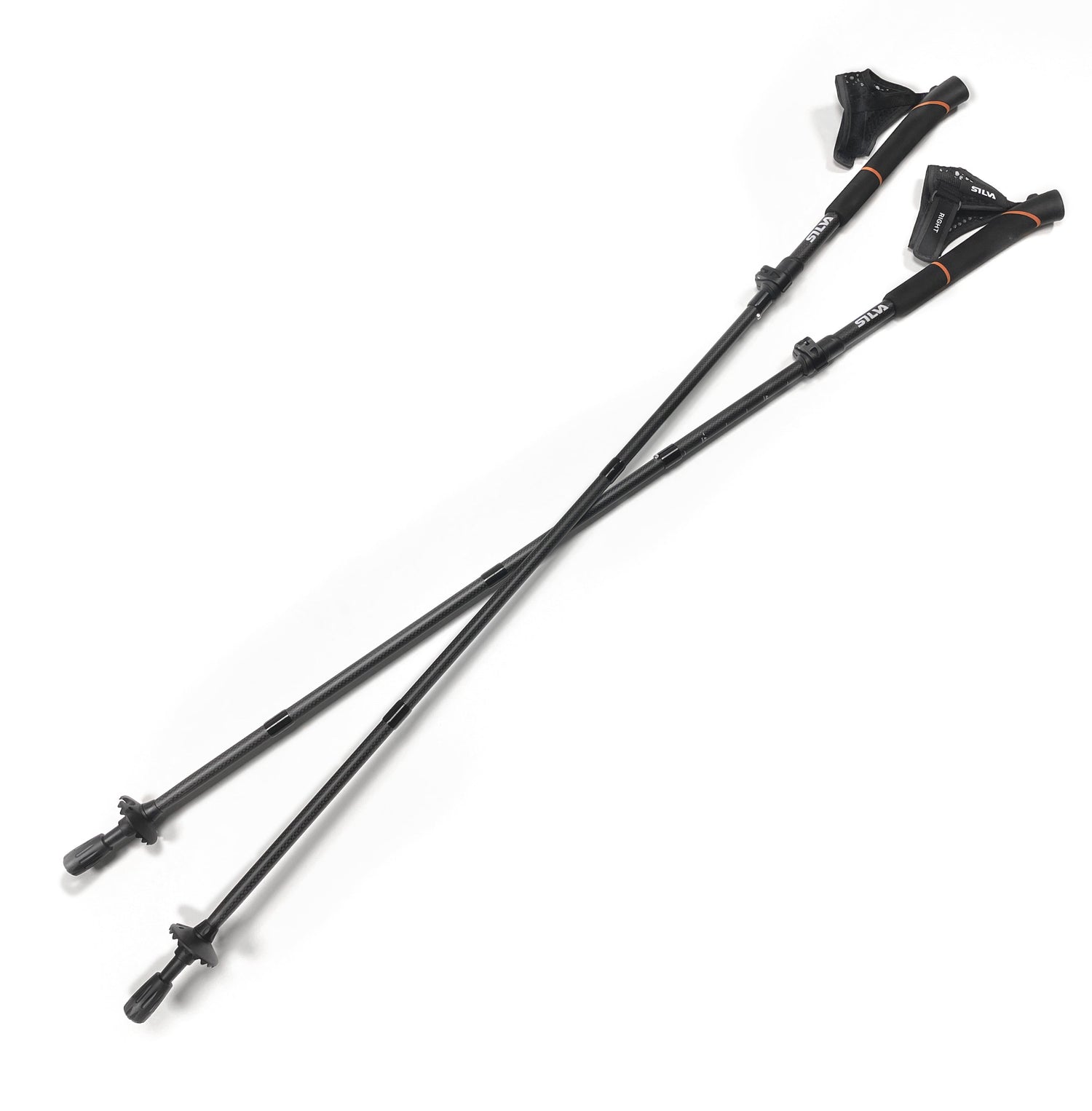 Verstellbare Carbon-Wanderstöcke 100–120 cm – Silva