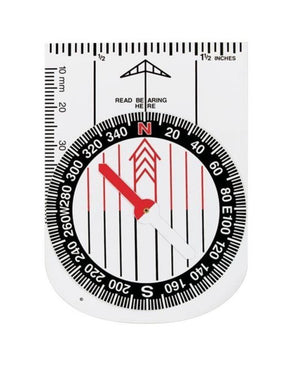 Demonstrationskompass 25x37cm Weiß – Silva