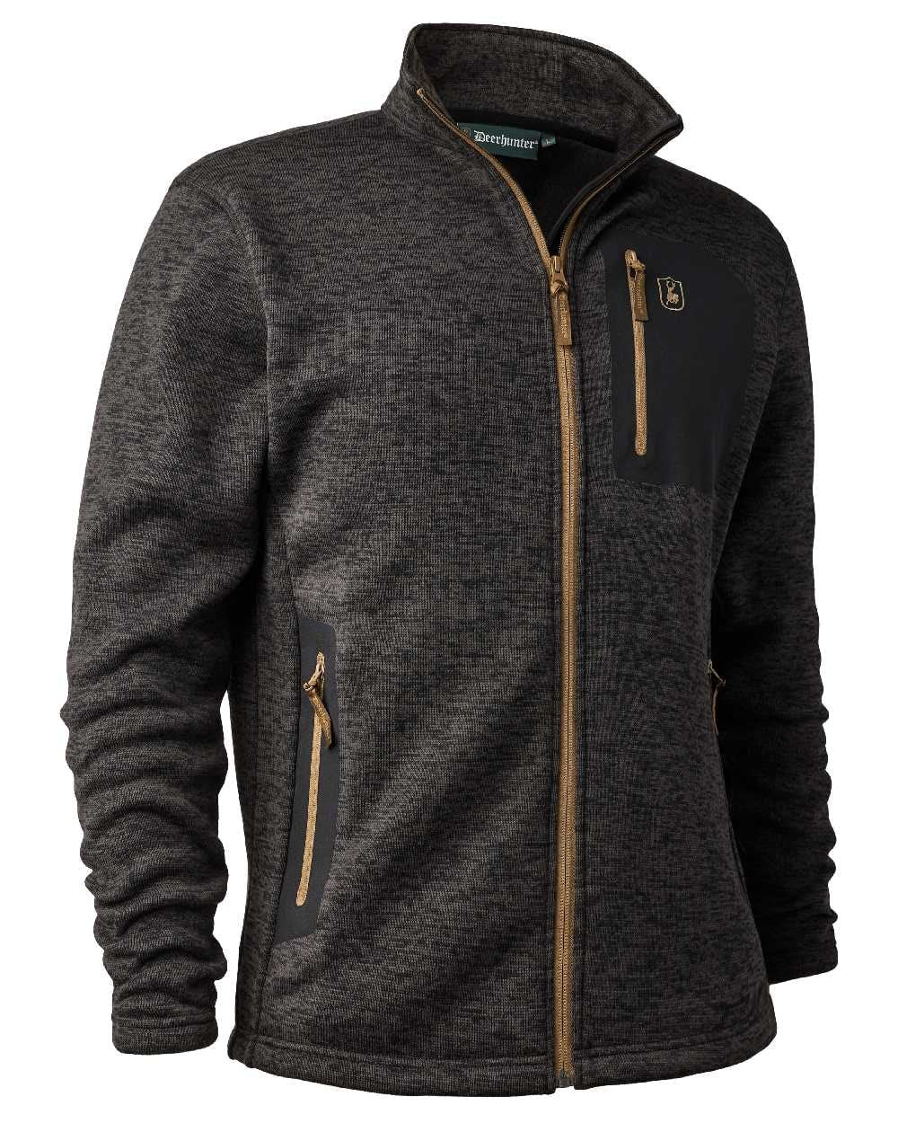 Sarek Strickjacke Dunkelgrau - Deerhunter