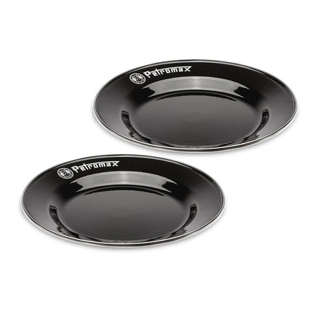Petromax Talerze emaliowane czarne 2 sztuki (26 cm) - Petromax