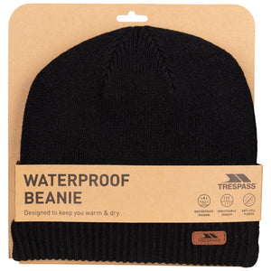 Chuck- Unisex Waterproof Beanie - Black - Trespass