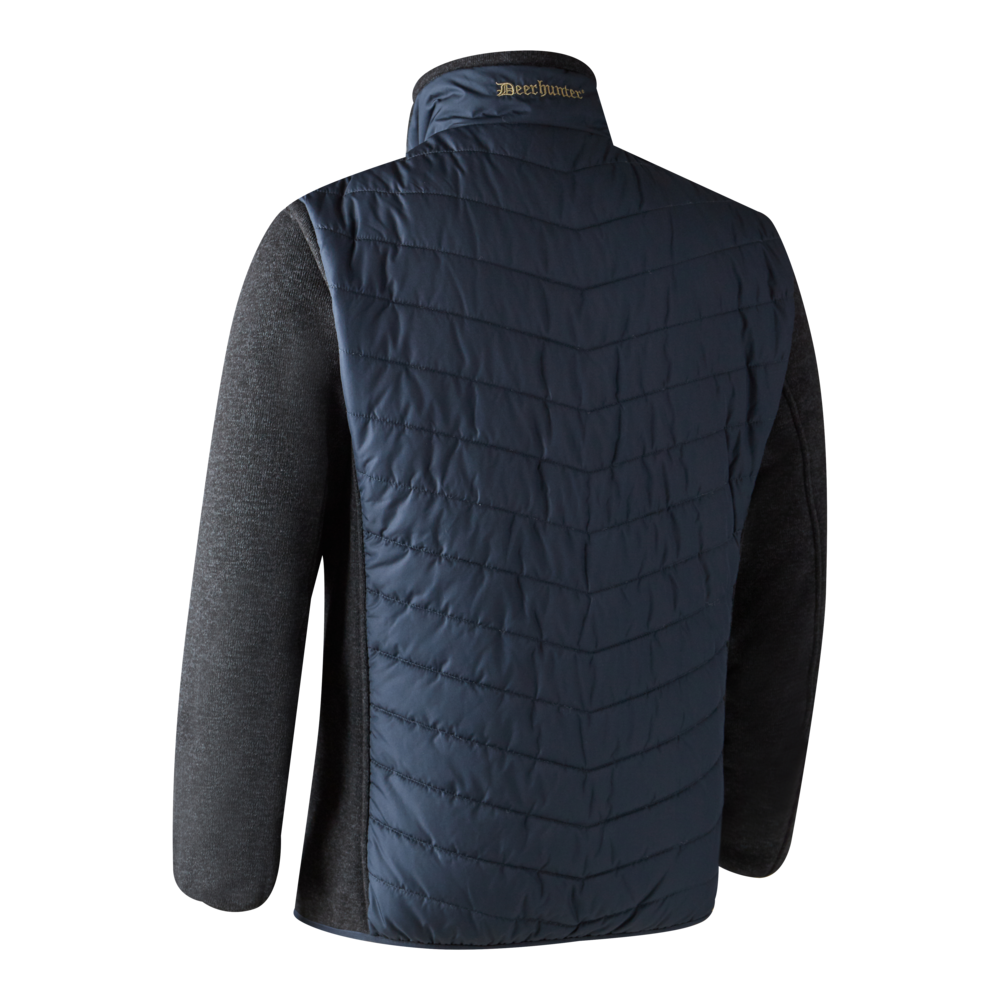 Moor Steppjacke mit Strick - Blau - Deerhunter