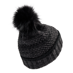 Damen gestrickte Mütze - Schwarz - Deerhunter