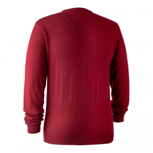 Kingston Pullover mit rundem Hals Rot - Deerhunter