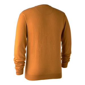 Kingston Strickpullover mit V-Ausschnitt Golden Oak - Deerhunter