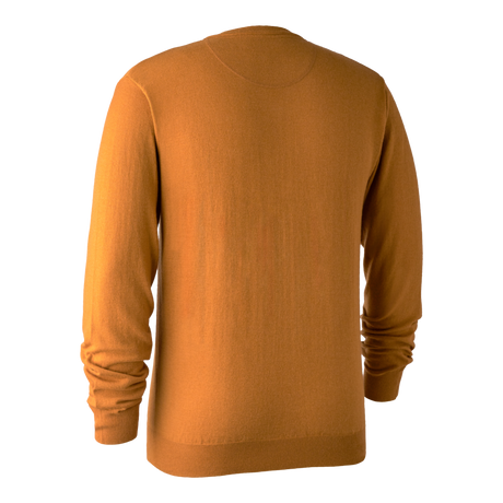 Kingston Strickpullover mit V-Ausschnitt Golden Oak - Deerhunter