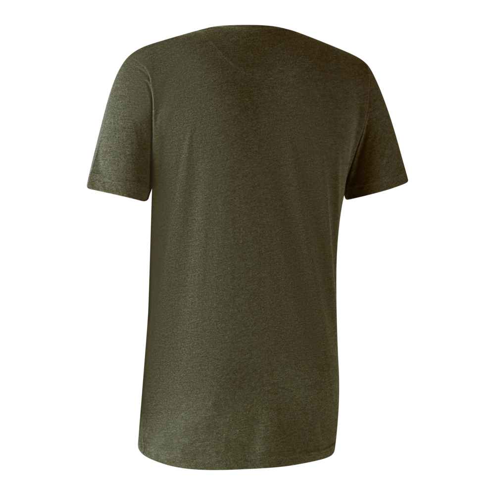 Basic 2er-Pack T-Shirt Adventure Green Melange - Deerhunter