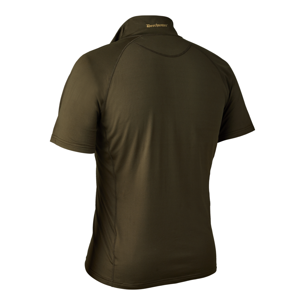 Excape Isolierte T-Shirt mit Reißverschluss am Hals Grün - Deerhunter