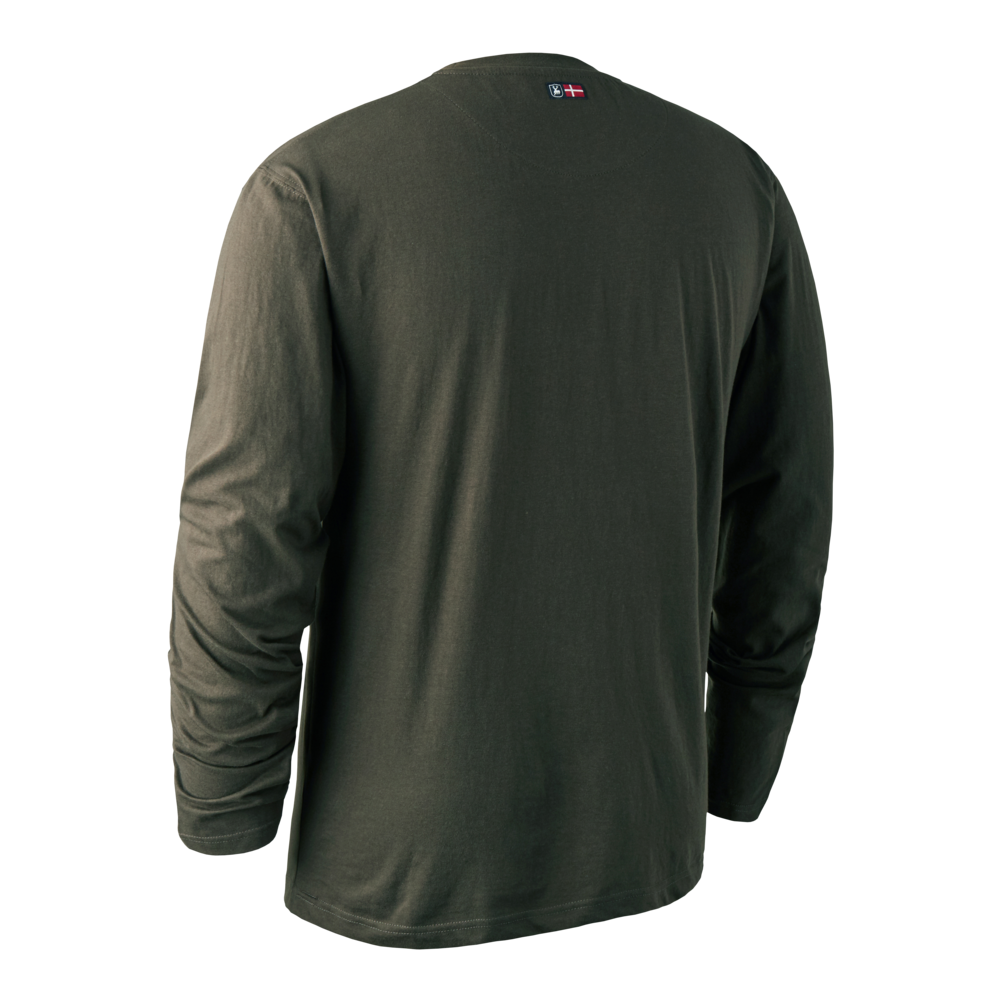 Logo-Langarm-T-Shirt Skjold - Deerhunter