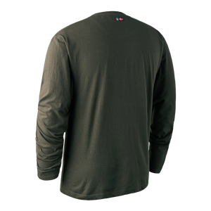 Logo-Langarm-T-Shirt Skjold - Deerhunter