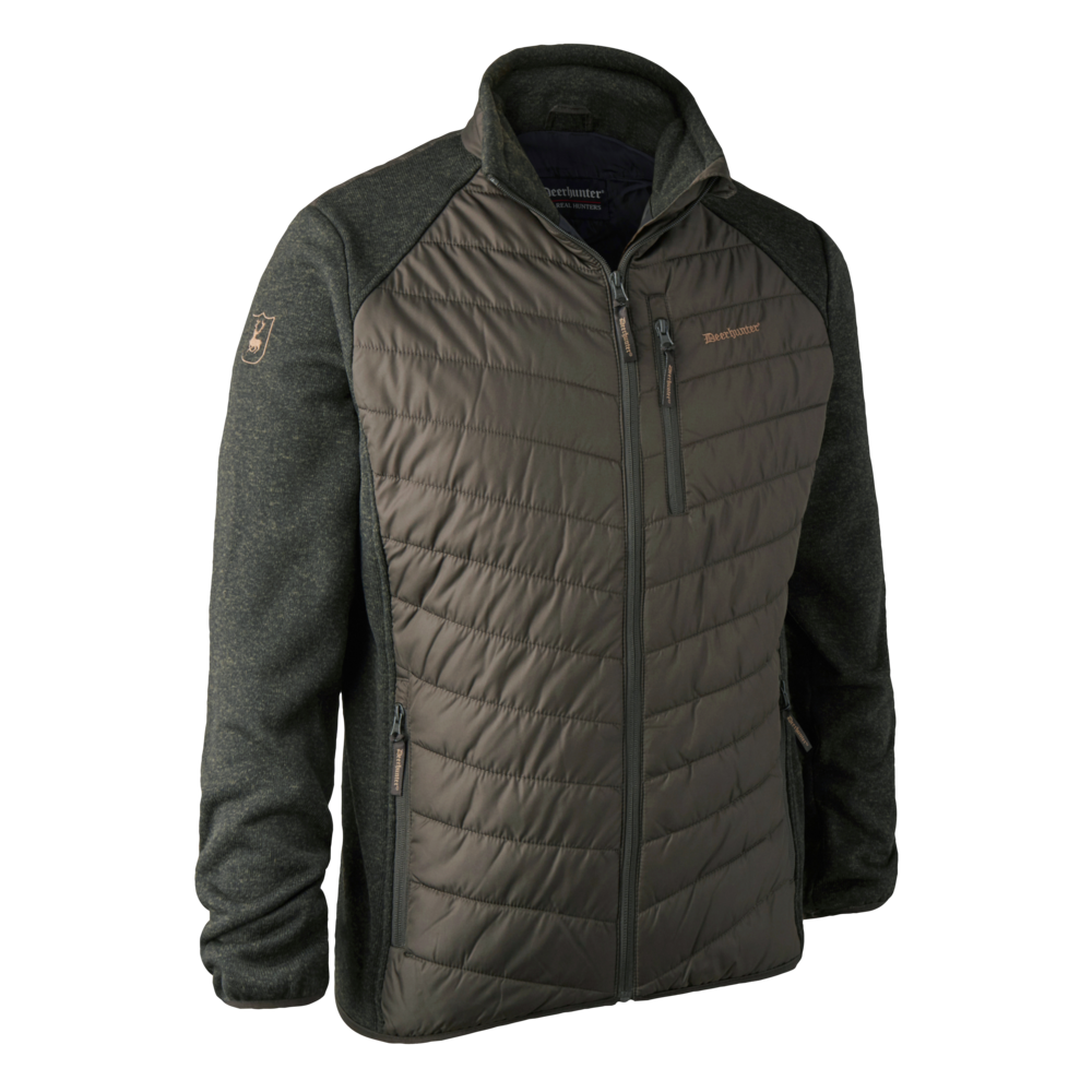 Moor Steppjacke mit Strick Grün - Deerhunter