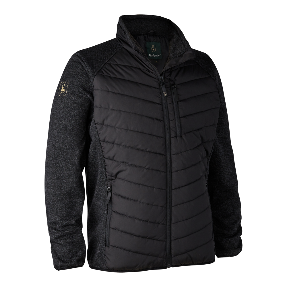 Moor Steppjacke mit Strick Schwarz - Deerhunter