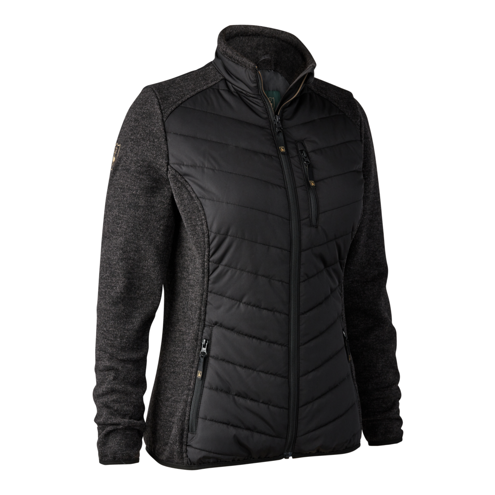 Lady Caroline Wattierte Jacke Schwarz - Deerhunter