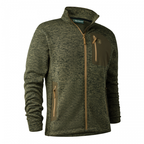 Sarek Strickjacke - Oliv - Deerhunter
