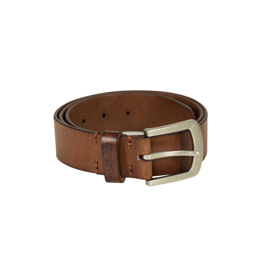 Leder Gürtel, 4 cm breit - Hell Braun - Deerhunter