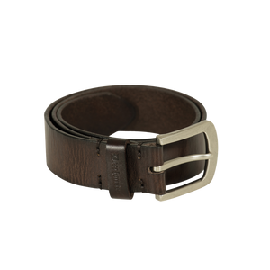 Ledergürtel, 4 cm breit - Dunkelbraun - Deerhunter