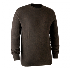 Kingston Strickpullover mit Rundhalsausschnitt Dark Elm - Deerhunter
