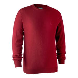 Kingston Pullover mit rundem Hals Rot - Deerhunter