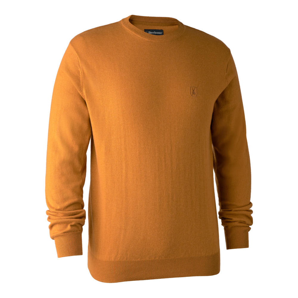 Kingston Pullover mit rundem Hals Golden Oak - Deerhunter