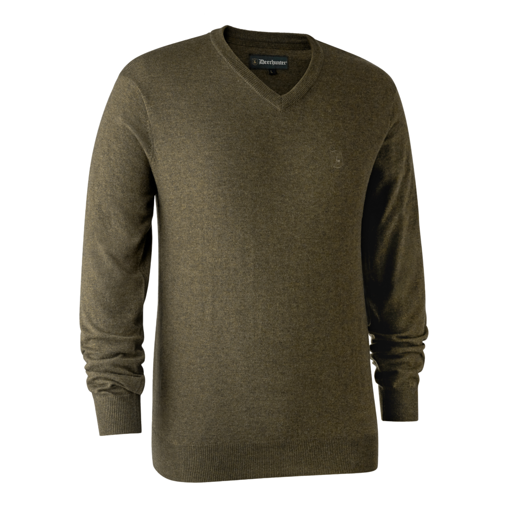 Kingston Pullover mit V-Ausschnitt Cypress - Deerhunter
