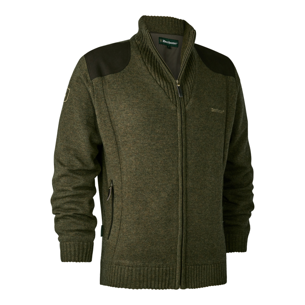 Carlisle Gestrickter Cardigan mit Wetterschutz - Cypress - Deerhunter
