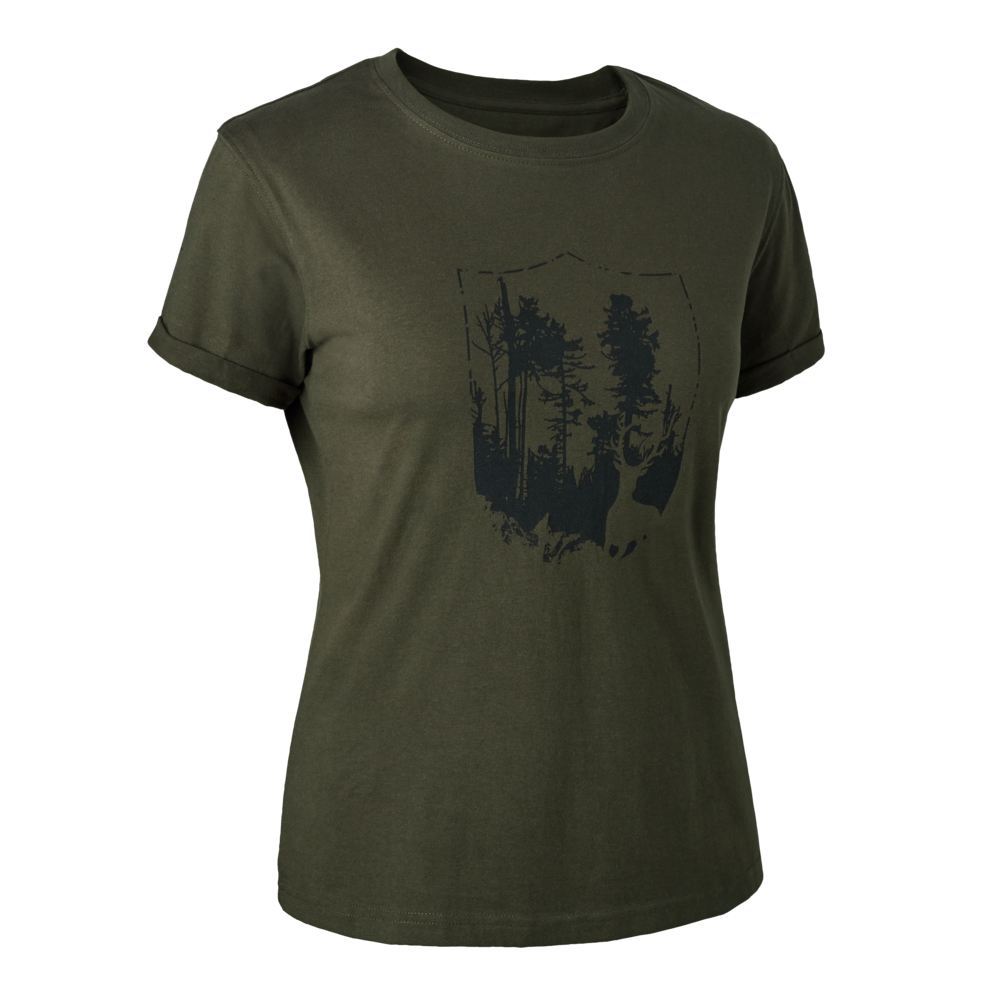 Lady T-Shirt mit Schild - Deerhunter