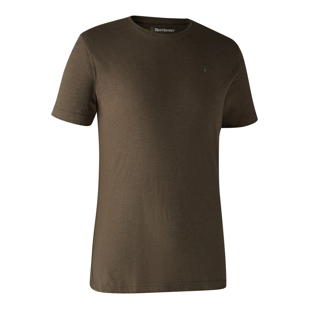 Basis 2er-Pack T-Shirt - Adventure Green Mel/Brown Leaf - Deerhunter