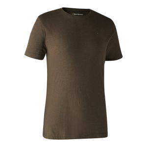 Basis 2er-Pack T-Shirt - Adventure Green Mel/Brown Leaf - Deerhunter
