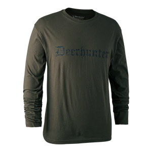 Logo-T-Shirt mit langen Ärmeln - Text - Deerhunter