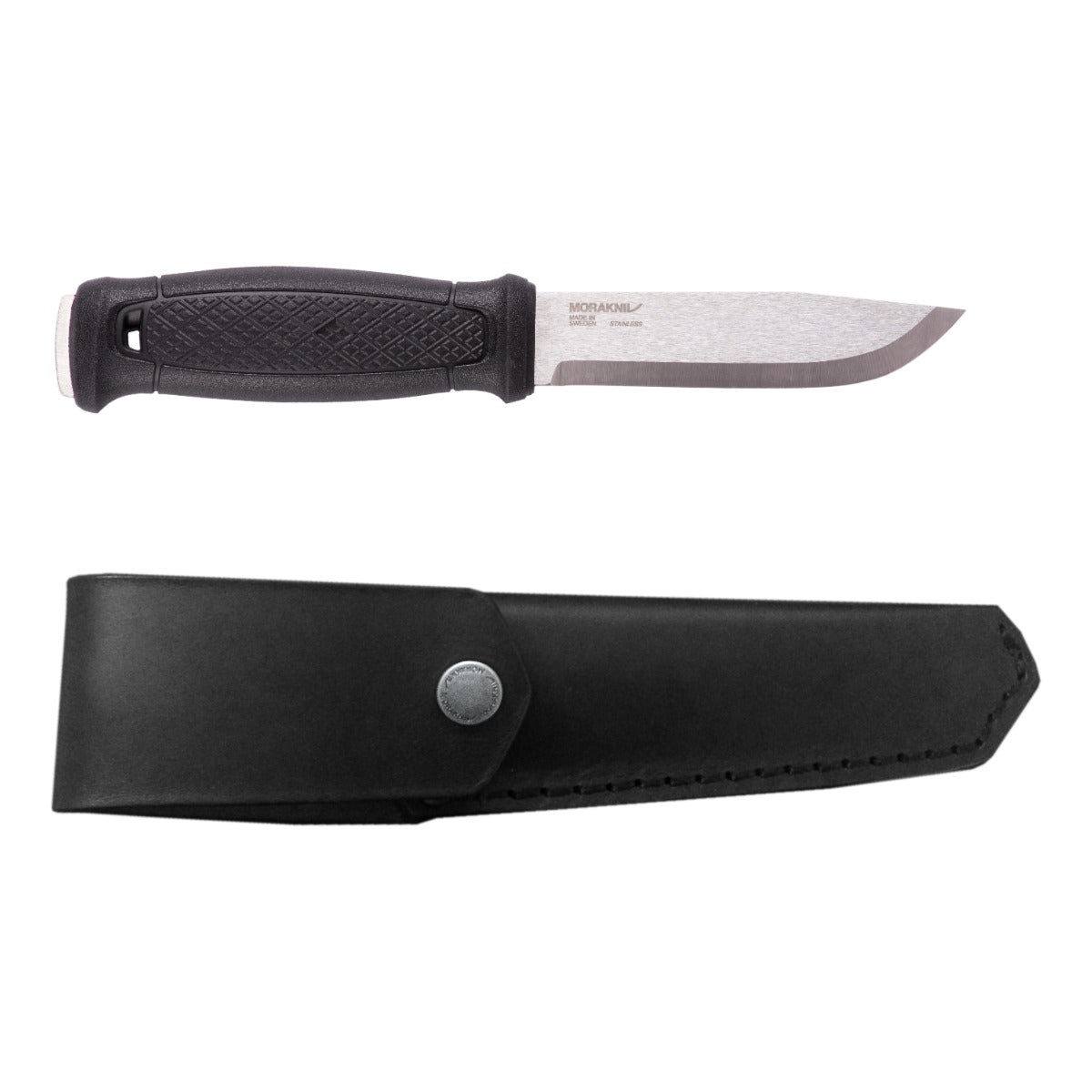 Garberg mit Lederscheide (S) Schwarz – Morakniv