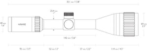 Vantage IR 3-9x50 AO Mil Dot - Hawke