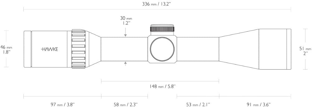 Endurance 30 WA - 1,5-6x44 L4A Dot - Hawke