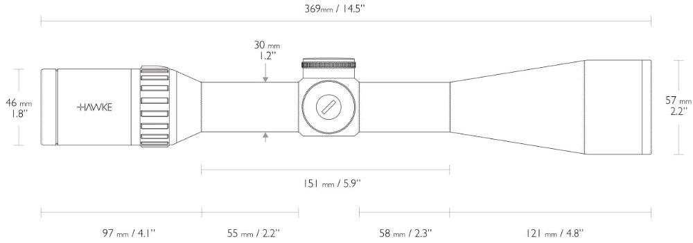 Endurance 30 WA SF - 4-16x50 LR Dot (8x) - Hawke
